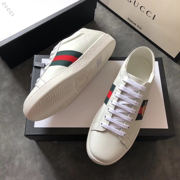 NEWGucci leather casual shoes for women NEW GUCCI LUXURY BLACK LEATHER LADIES GG LOAFERS SHOES 38.5  main image 2